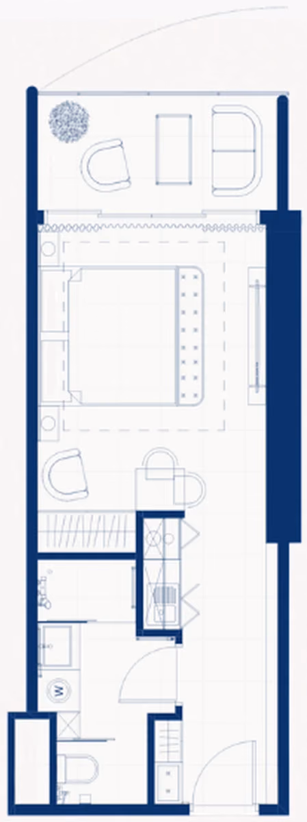 תוכנית סטודיו · Residence #3, #10, #17, #24 ב־Origami Island, אי אמבסדורי, בטומי