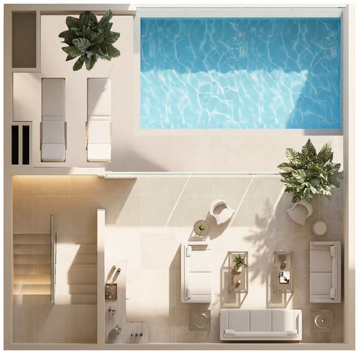 תוכנית 3 חדרי שינה · 3 BHK with rooftop ב־נדל"ן להשקעה Peace Avenue, באזור Jabal Ali Downtown, דובאי (גג)