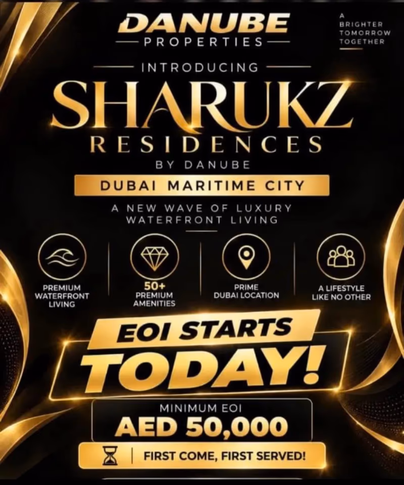 Danube Sharukz Residences באזור Maritime City, דובאי