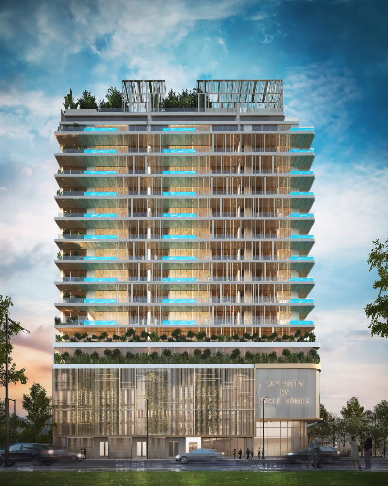 Peace Homes Sky Vista באזור JVC, דובאי