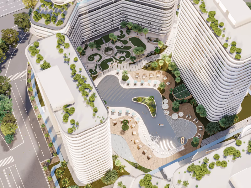 Aqua The Central Downtown באזור Arjan, דובאי